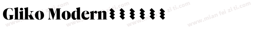 Gliko Modern字体转换